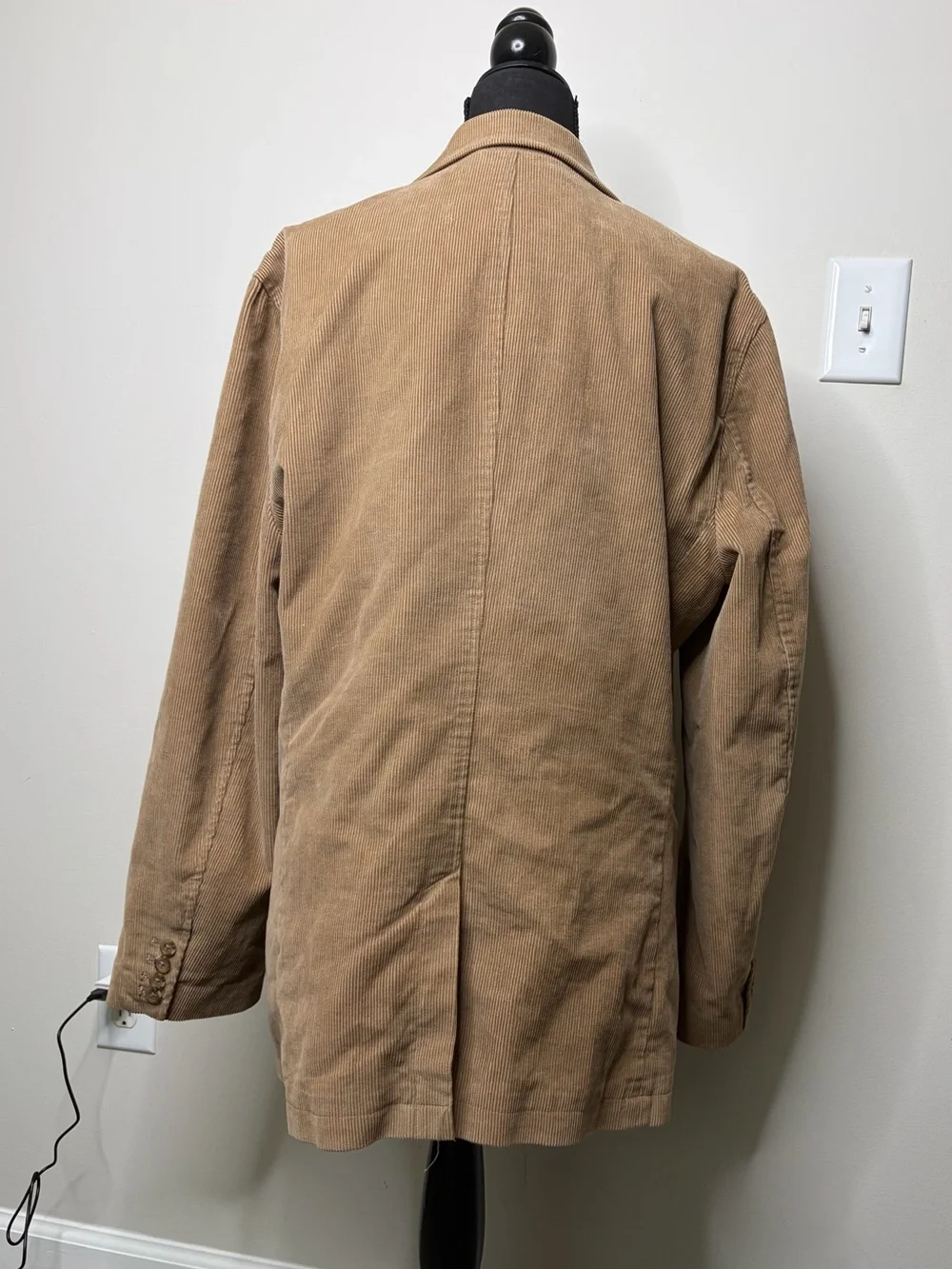 Vintage Y2K Banana Republic Beige tan Corduroy blazer Jacket boho